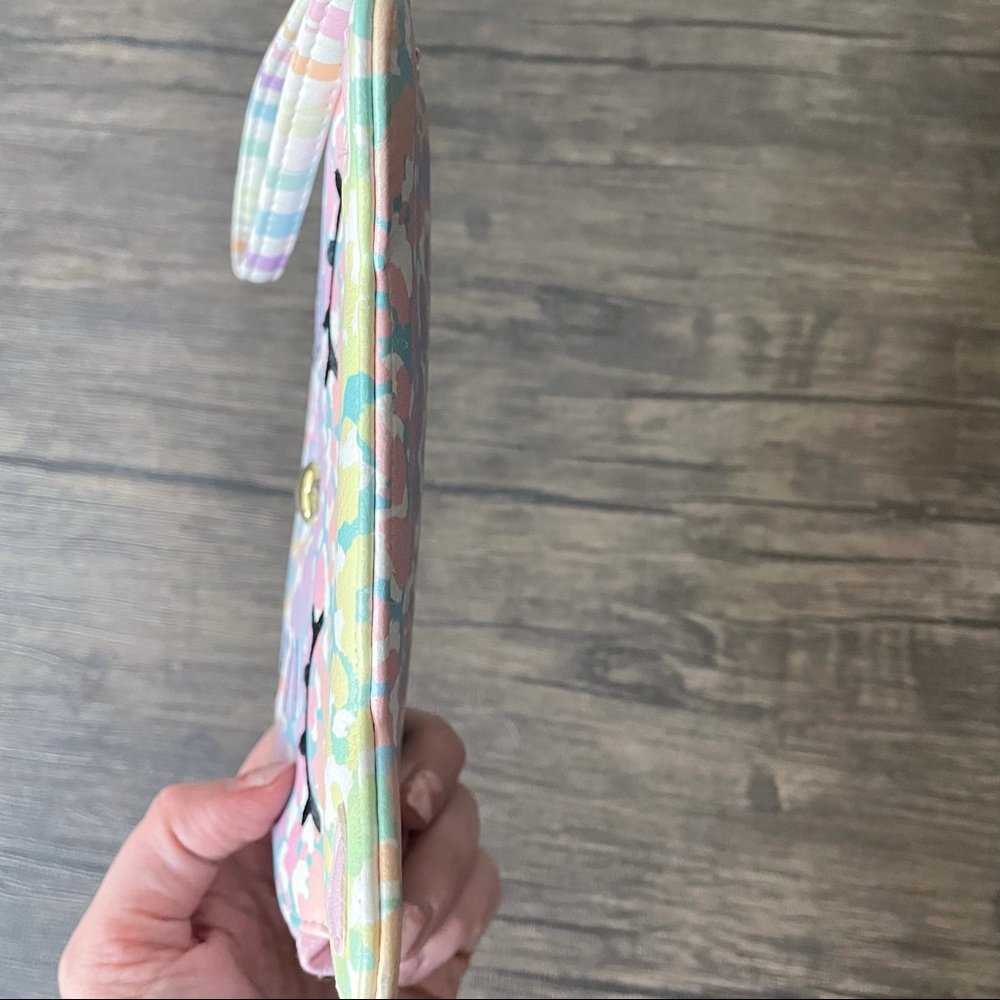 Luv Betsey Pastel Rainbow Leopard Kitty Wristlet - Picture 8 of 8